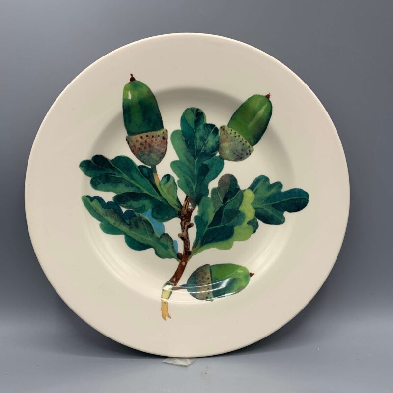 8 1/2 Inch Plate Trees & Leaves Acorns