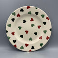 8 1/2 Inch Plate Red & Green Hearts