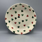 Medium Pasta Bowl Red & Green Hearts