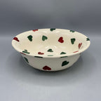 Cereal Bowl Red &amp; Green Hearts