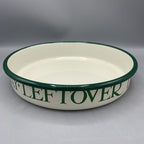 Enamel Pie Dish Christmas Toast & Marmalade