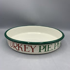 Enamel Pie Dish Christmas Toast & Marmalade
