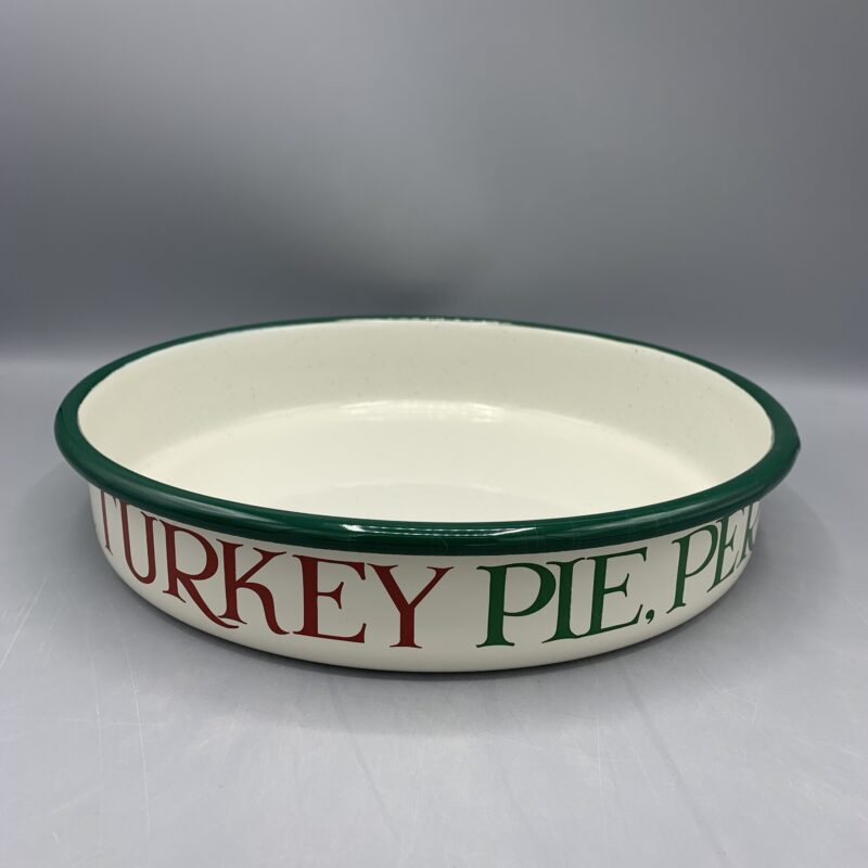 Enamel Pie Dish Christmas Toast & Marmalade
