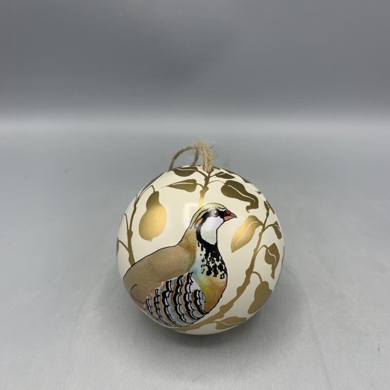 Tin Bauble Partridge In A Pear Tree