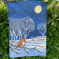 Tea Towel Midnight Robin
