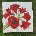 Set Of 2 Linen Napkins Amaryllis