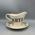 Gravy Jug & Stand Black Toast