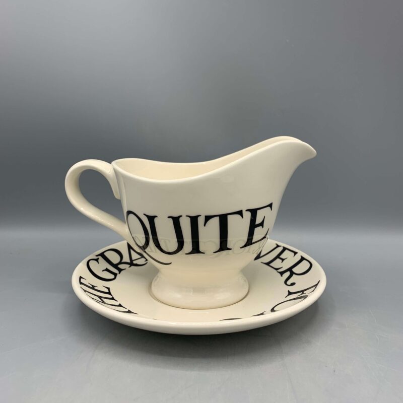 Gravy Jug & Stand Black Toast