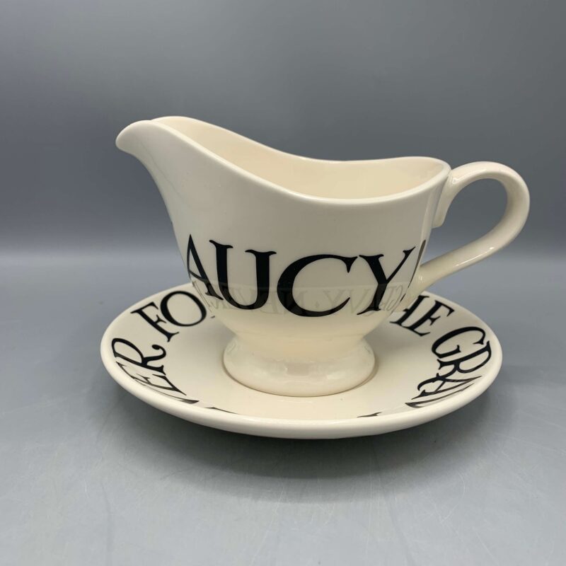 Gravy Jug & Stand Black Toast