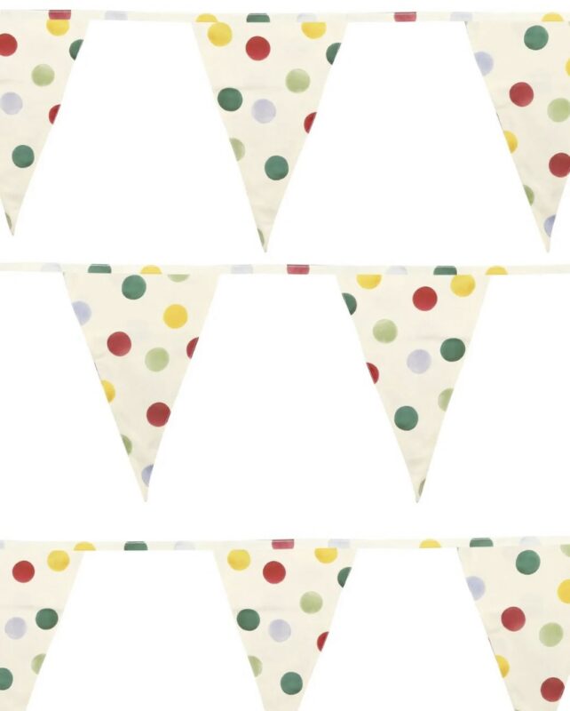 Patchwork Fabric Bunting Big Dot