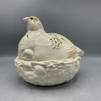 Partridge On Nest Gold Toast