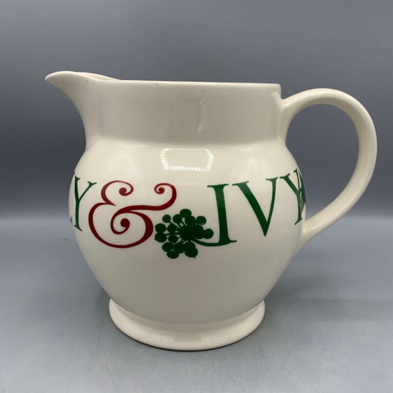 3 pint jug Christmas Toast Holly &  Ivy