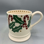 1/2 Pint Mug Candy Canes