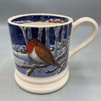 1/2 Pint Mug Midnight Robin