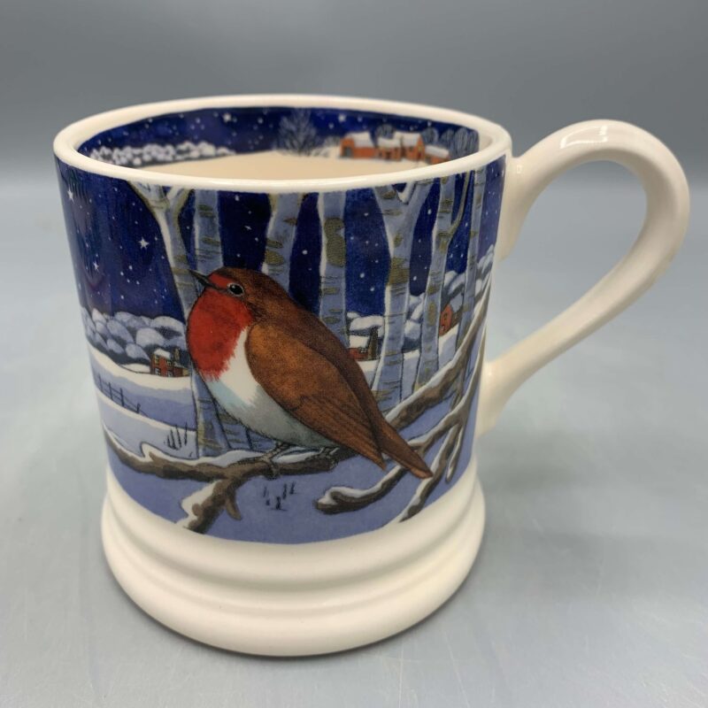 1/2 Pint Mug Midnight Robin