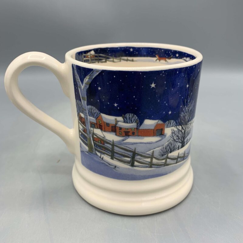 1/2 Pint Mug Midnight Robin