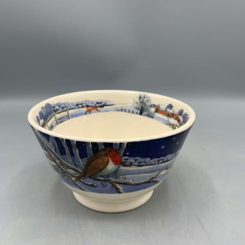 Small Old Bowl Midnight Robin