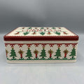 Medium Shallow Tin Christmas Joy Happy Christmas