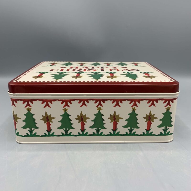 Medium Shallow Tin Christmas Joy Happy Christmas