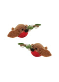 Felt Decoration Set Of 2 Christmas Robins