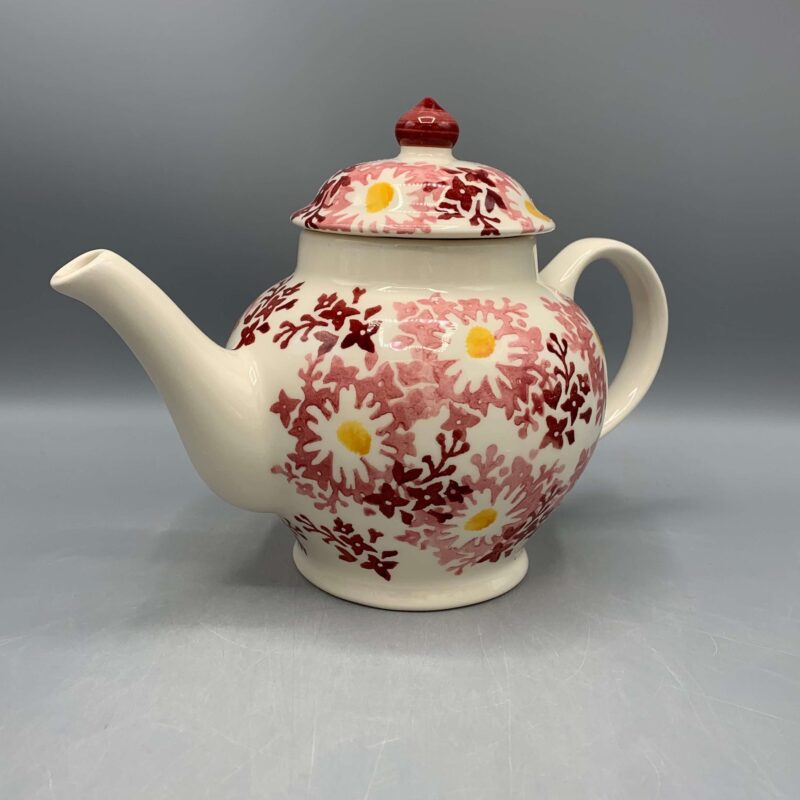 2 Mug Teapot Pink Daisy Fields