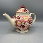 2 Mug Teapot Pink Daisy Fields