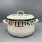 Enamel Large Cooking Pot Christmas Toast & Marmalade