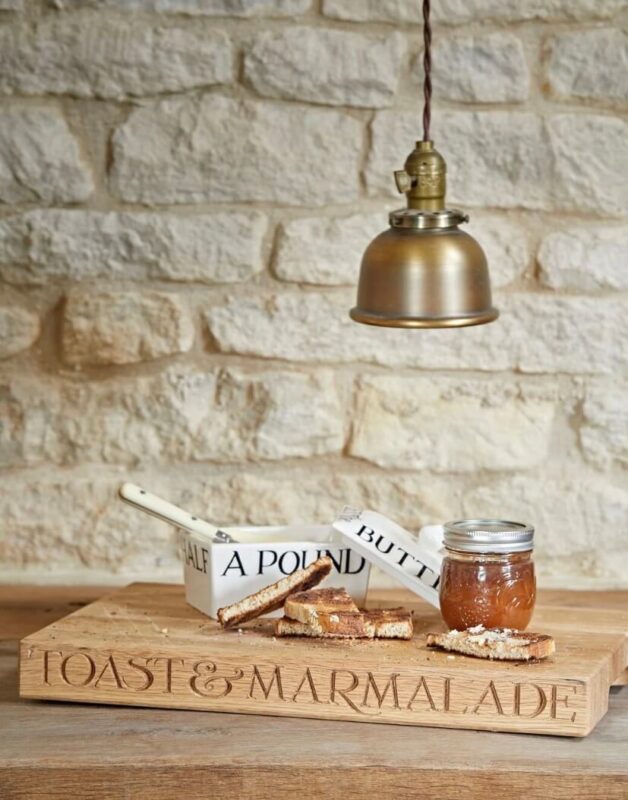 Large Wooden Chopping Board Black Toast