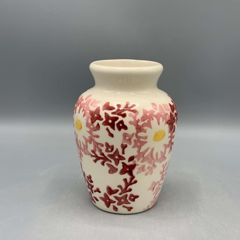 Mustard Vase Pink Daisy Fields