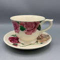 Large Teacup &amp; Saucer Roses