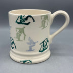 1/2 Pint Mug Skiing