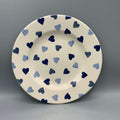 8 1/2 Inch Plate Blue Hearts