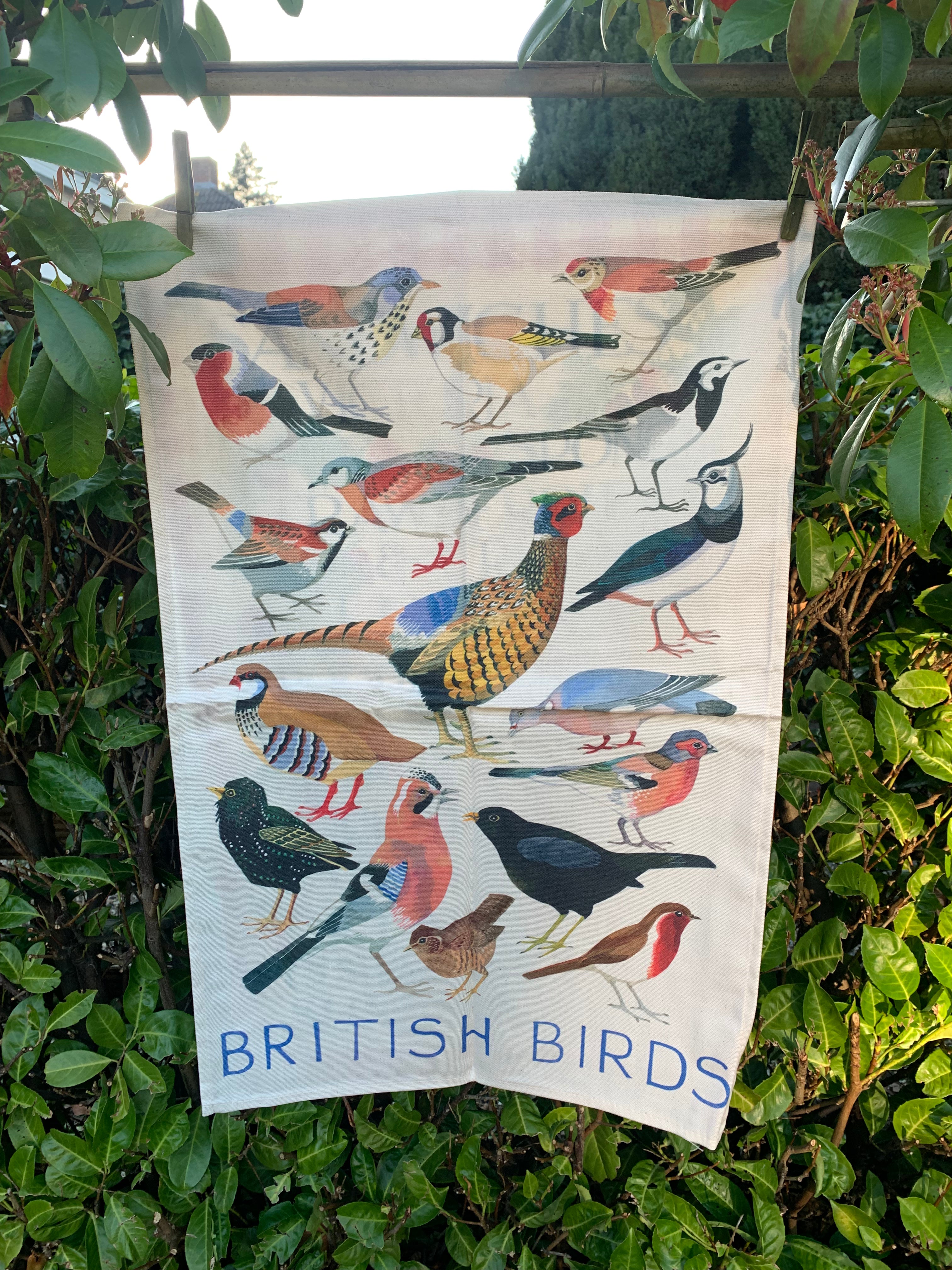 Tea Towel British Birds