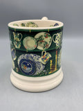 1/2 Pint Mug Green Christmas Dresser