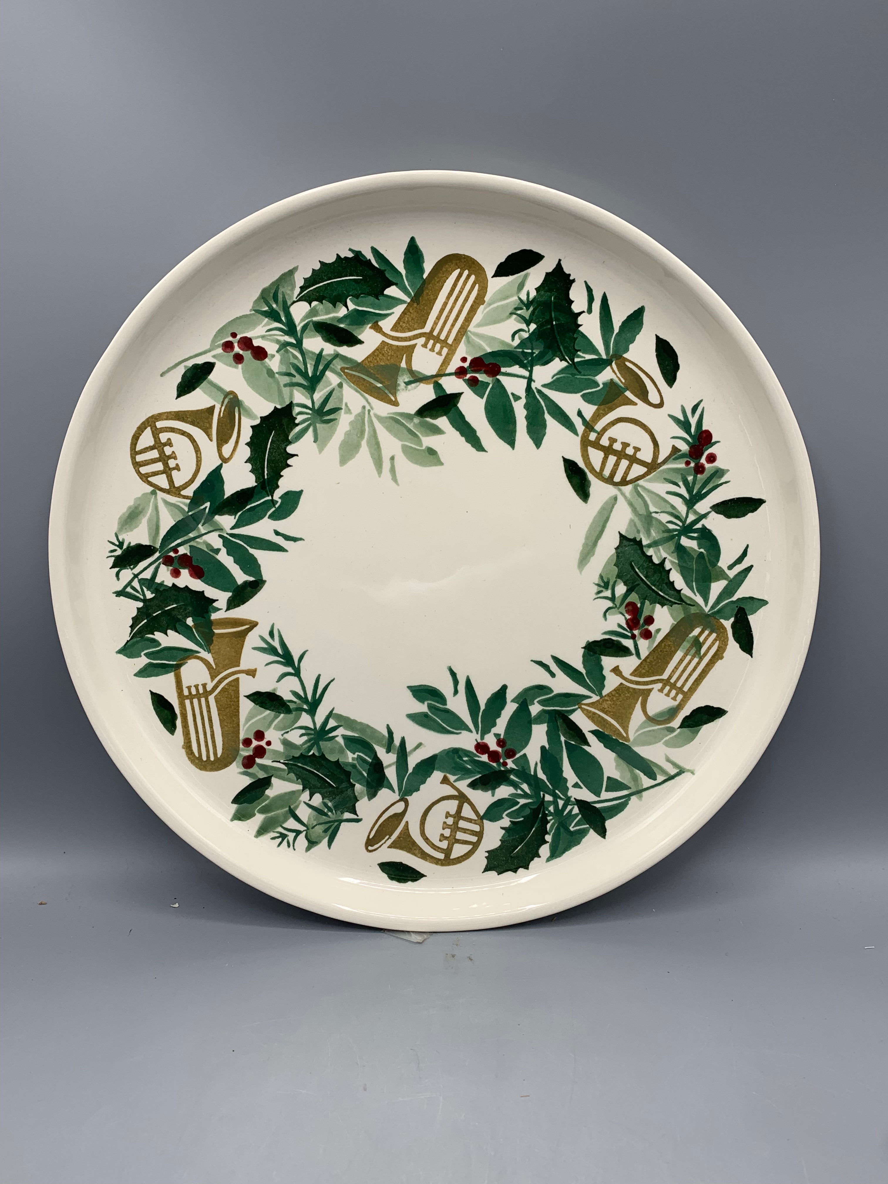 Flat Serving Plate Bring In The Green