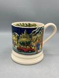 1/2 Pint Mug Green Christmas Town & Country