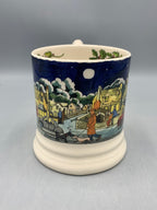 1/2 Pint Mug Green Christmas Town & Country