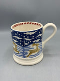 1/2 Pint Mug Green Christmas Icons, Deer B Keus