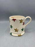 1/2 Pint Mug Red Green & Gold Star B Keus