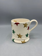 1/2 Pint Mug Red Green & Gold Star B Keus