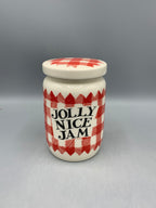 Medium Jam Jar With Lid Gingham, Jolly Good B Keus