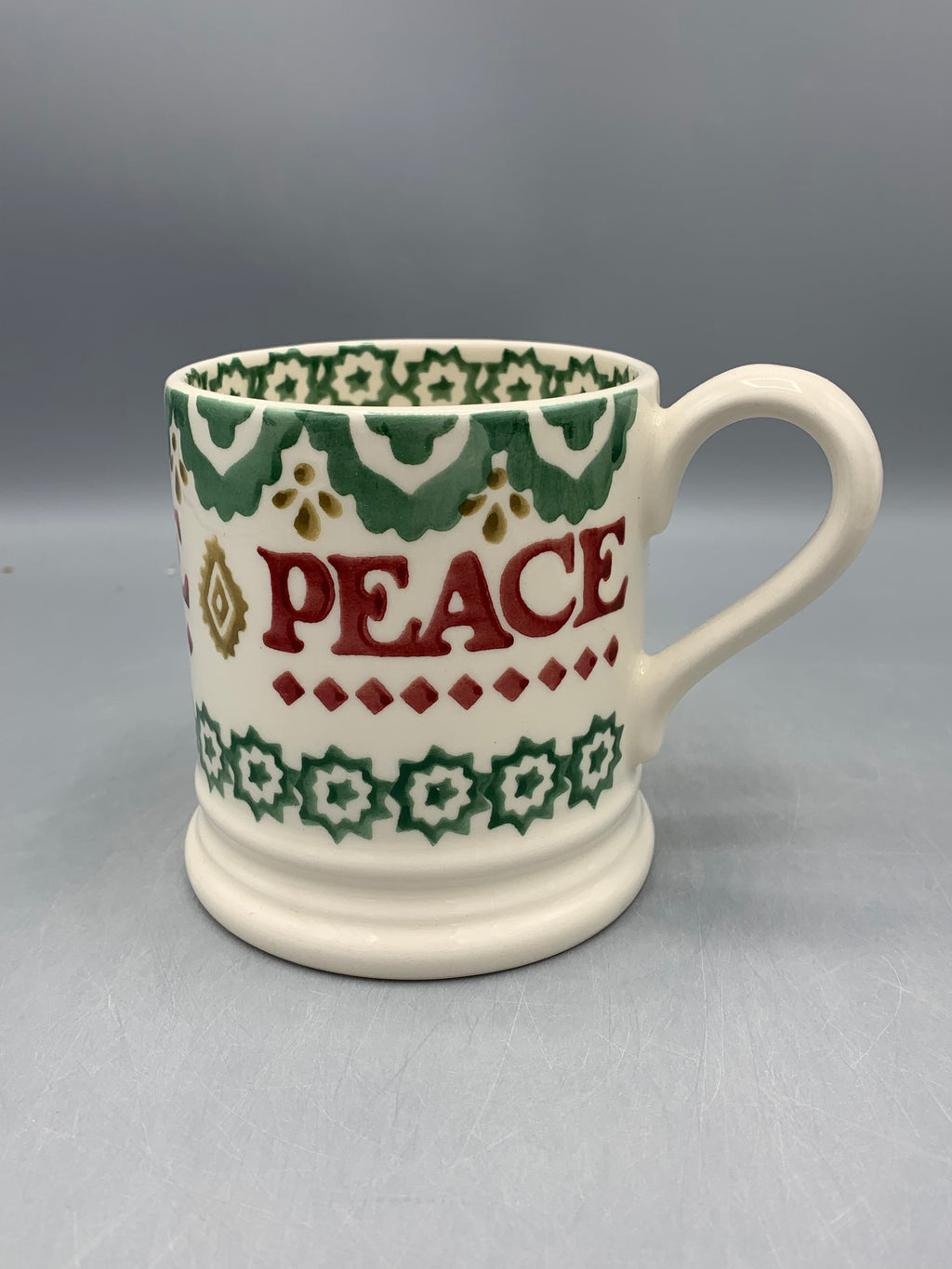 1/2 Pint Mug Christmas Joy Peace 2024