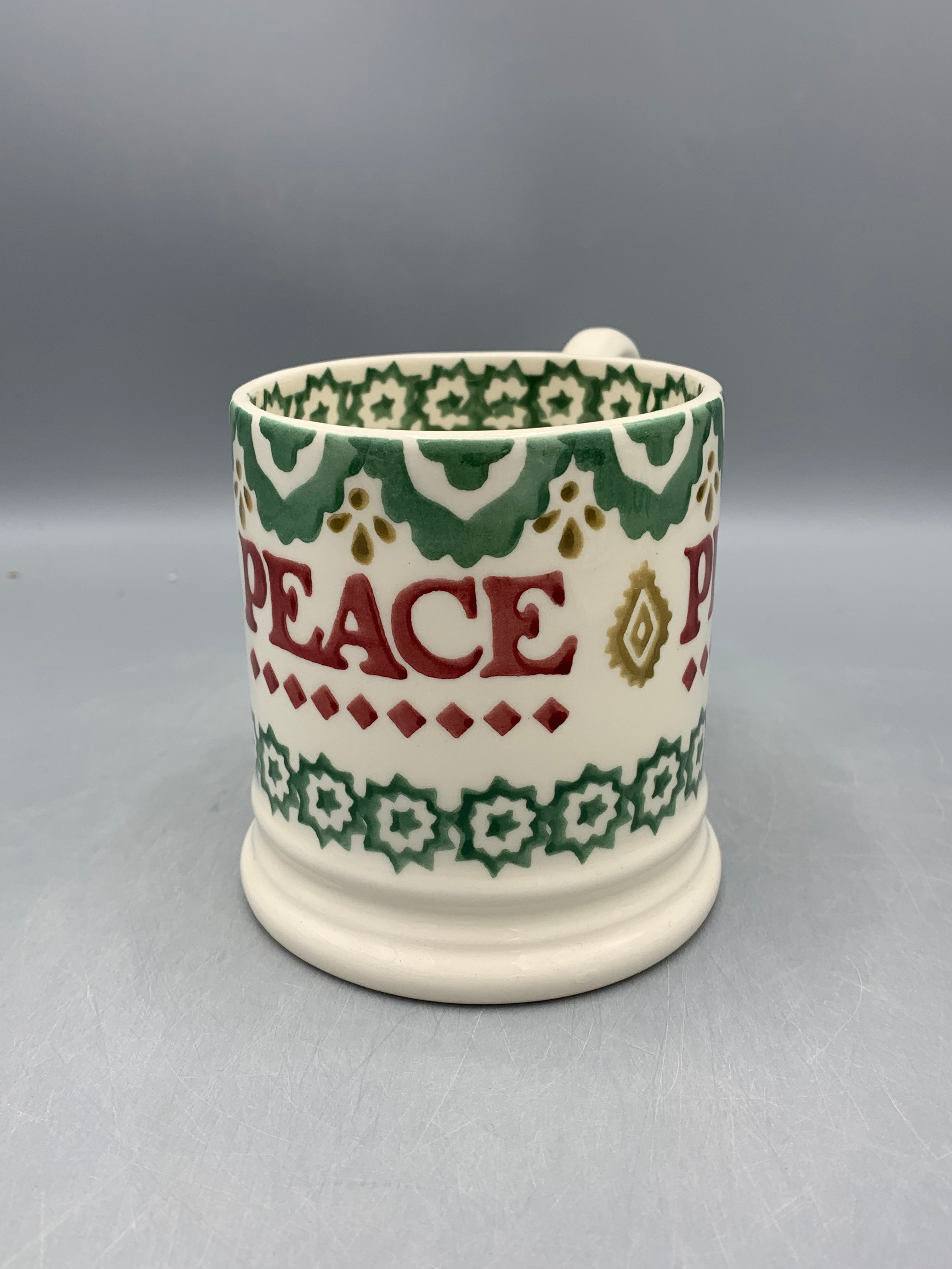 1/2 Pint Mug Christmas Joy Peace 2024