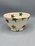 Small Old Bowl Red Green & Gold Star B Keus