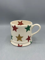 Small Mug Red Green & Gold Star B Keus