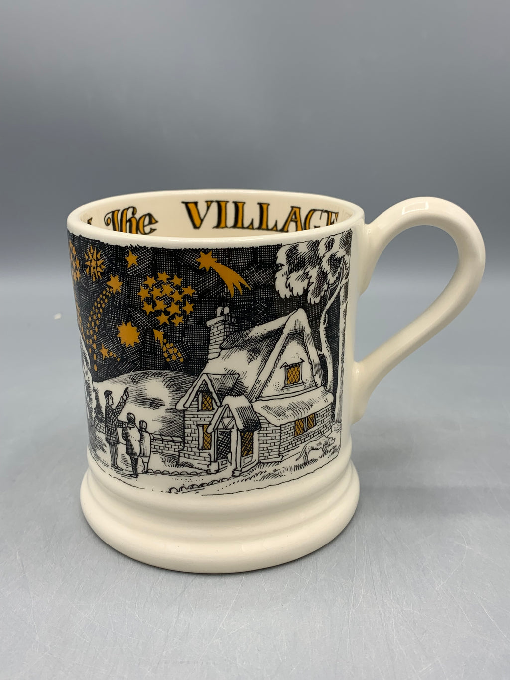 1/2 Pint Mug Village Fireworks B Keus