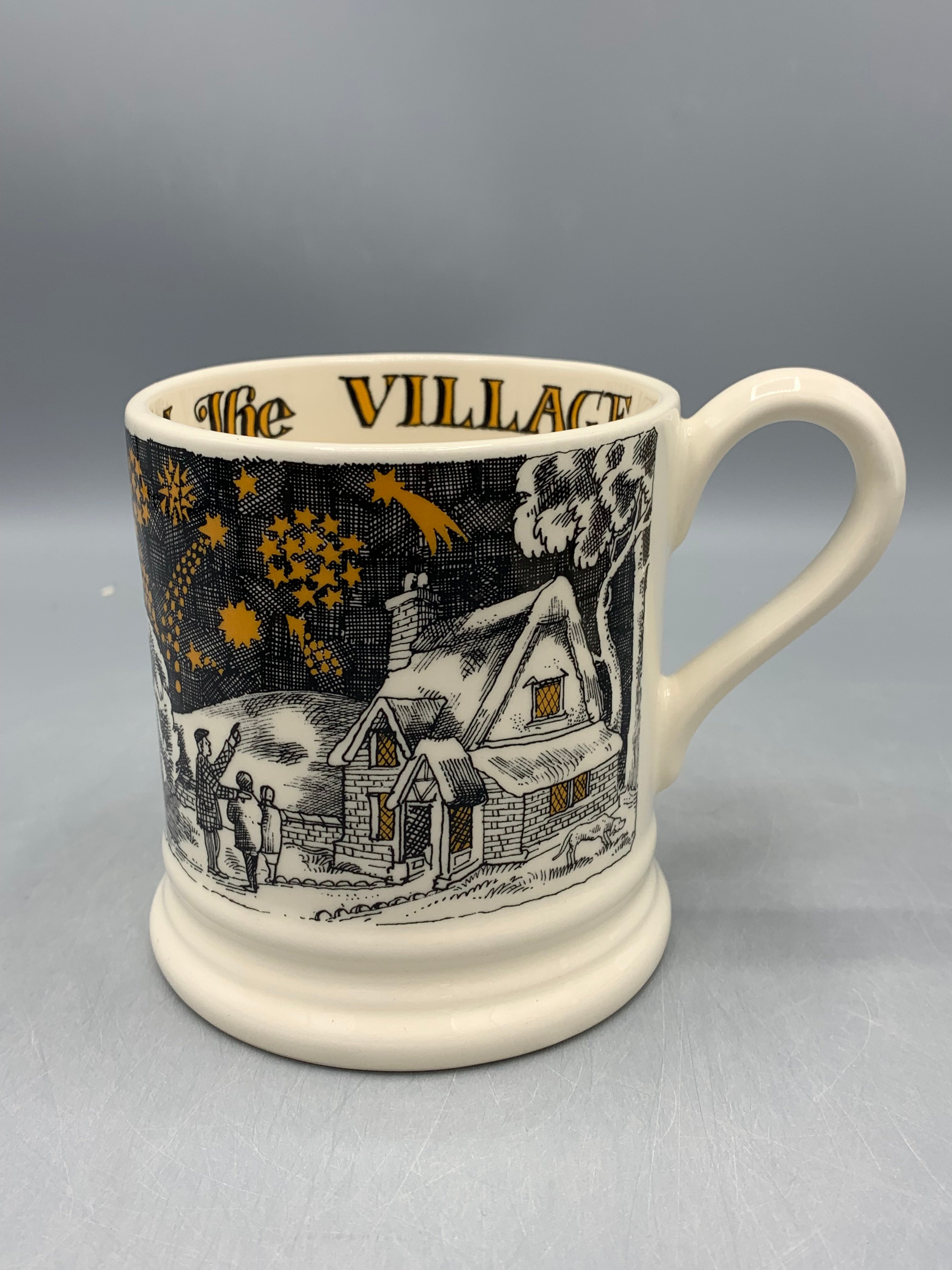 1/2 Pint Mug Village Fireworks B Keus