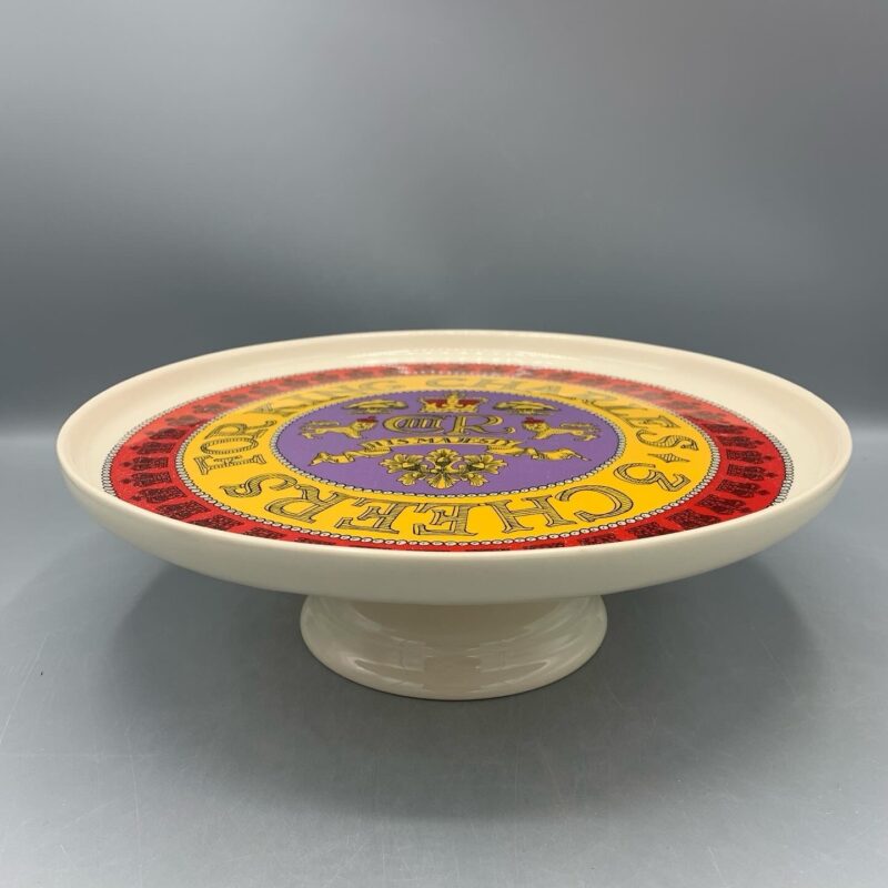 Large Cake Stand 3 Cheers for King Charles B-Choice