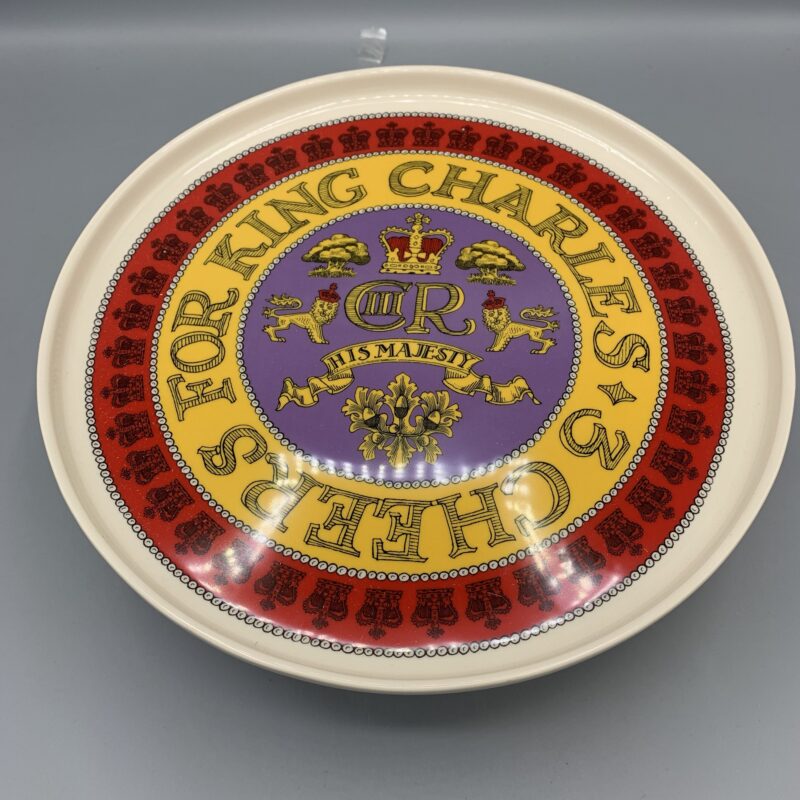 Large Cake Stand 3 Cheers for King Charles B-Choice