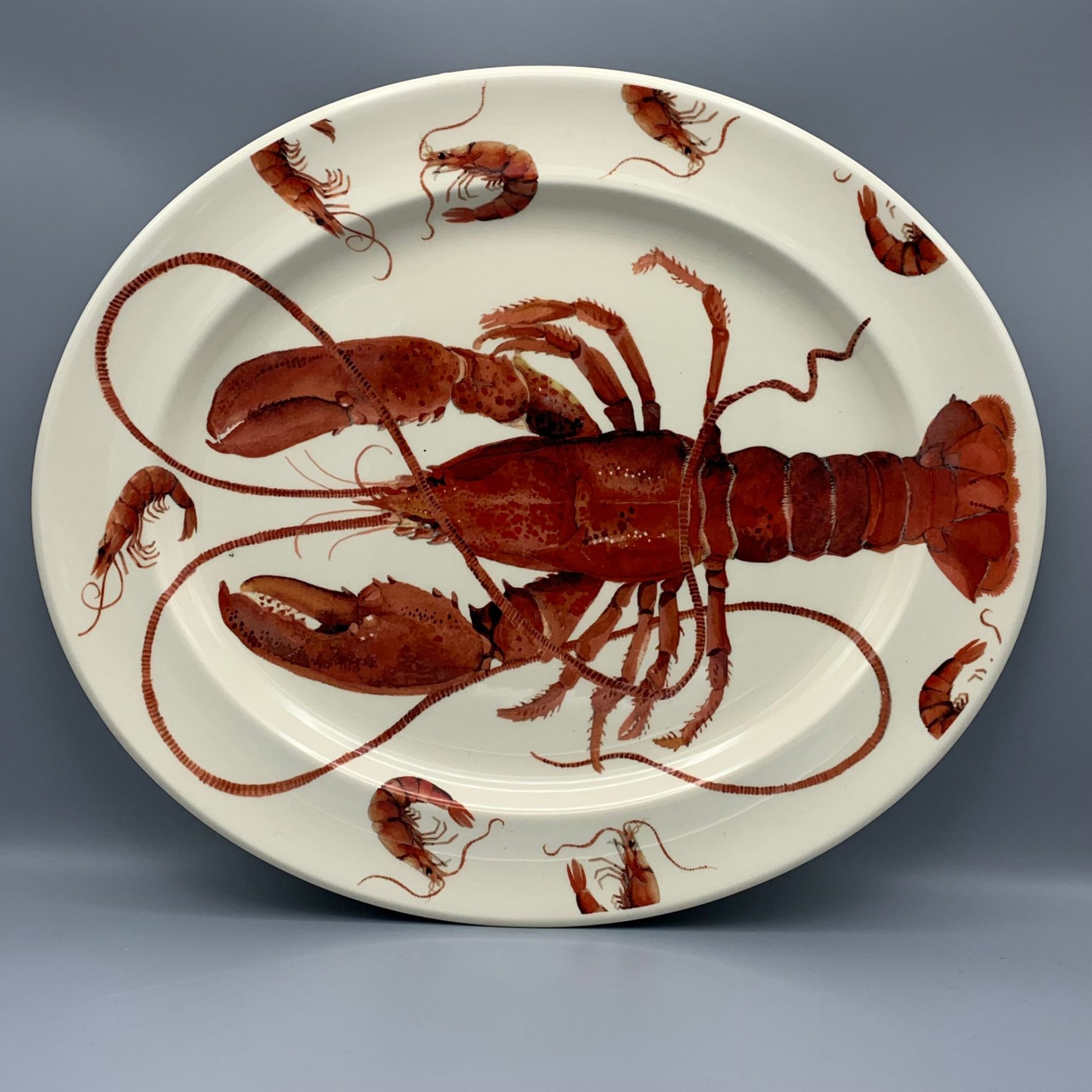 Large Oval Platter Shellfish Lobster